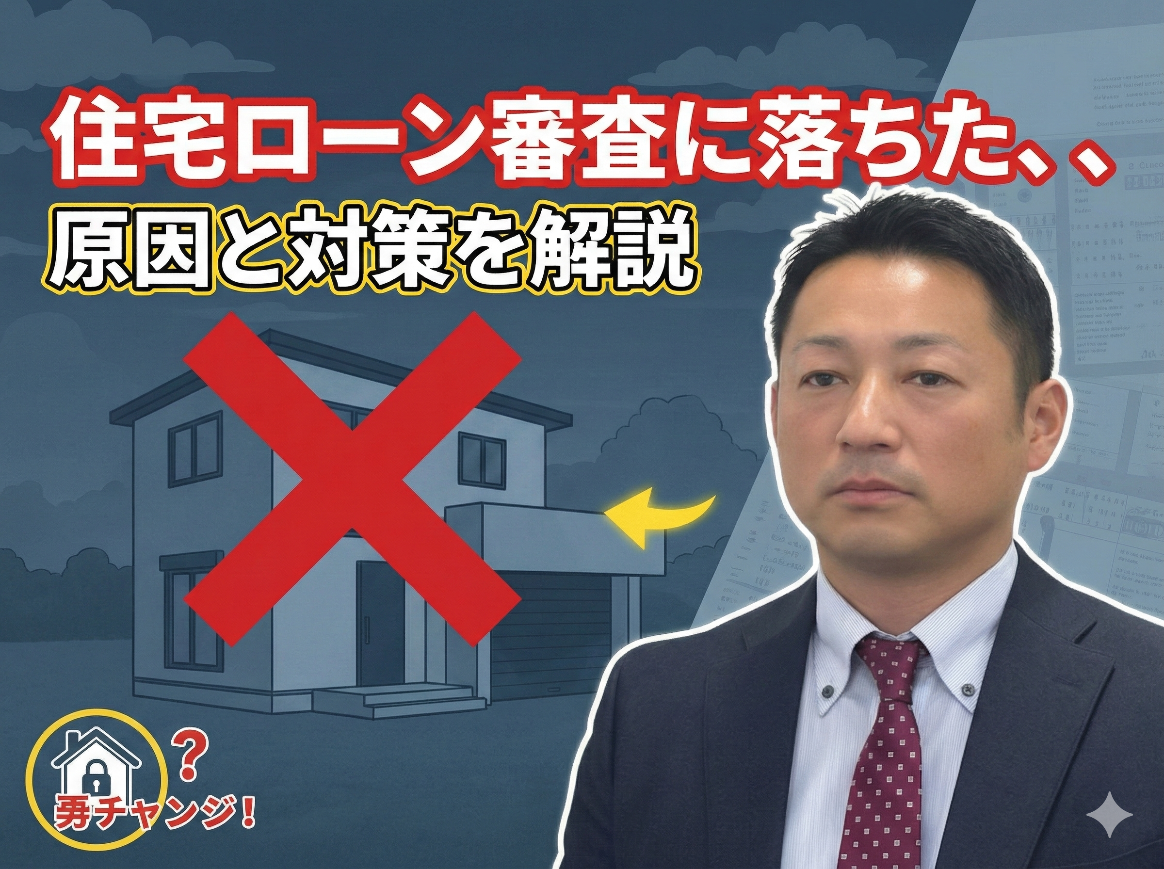 町田市・相模原市で住宅ローン審査に落ちた方への対策を解説するイメージ
