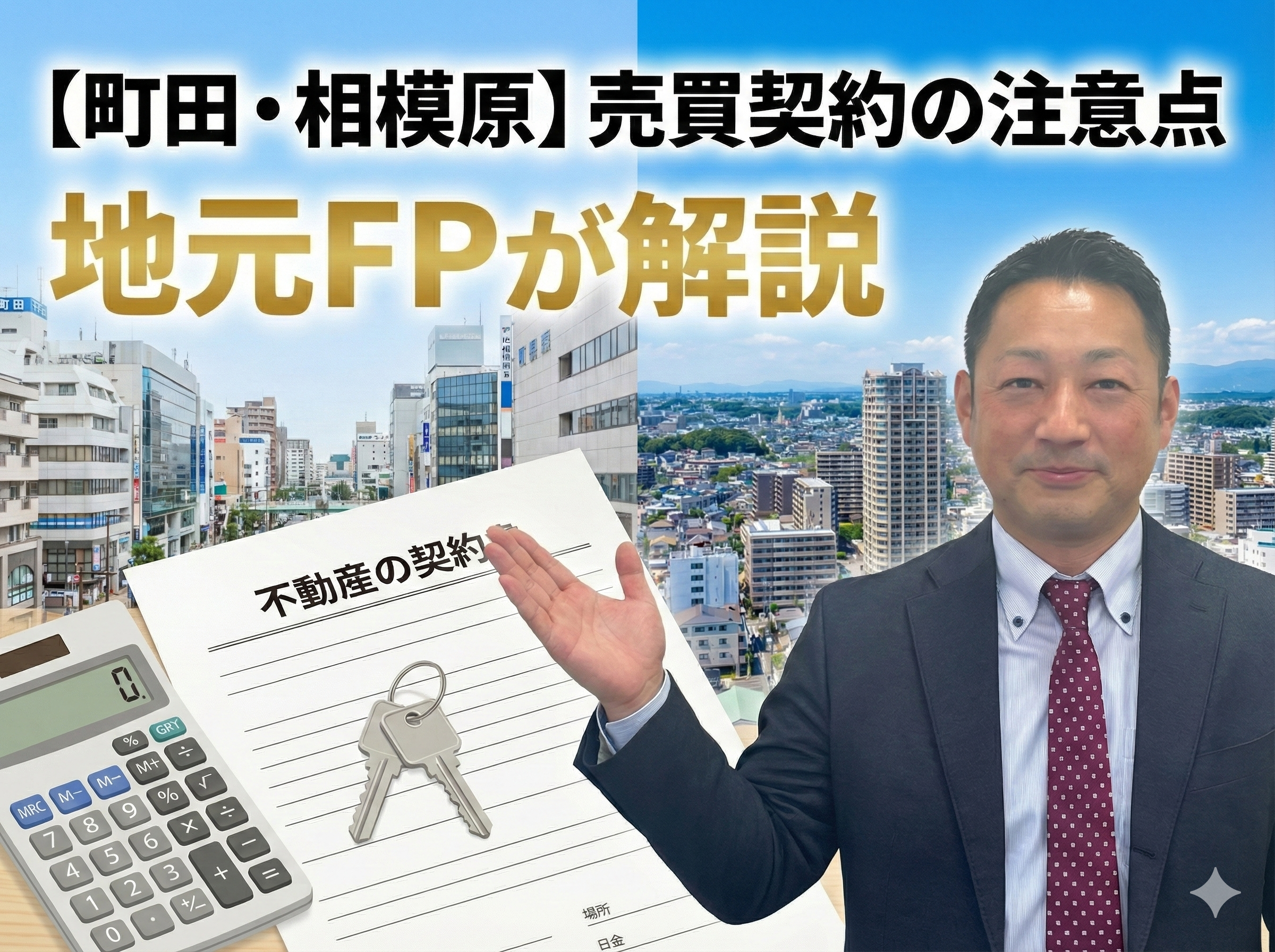 町田市・相模原市で売買契約の注意点を確認するイメージ